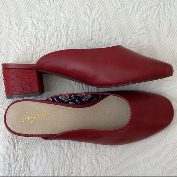 Seychelles Chorus II Mule - Size US 8.5 - Red leather - Picture 2 of 2